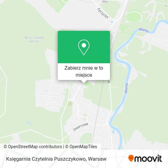 Mapa Księgarnia Czytelnia Puszczykowo