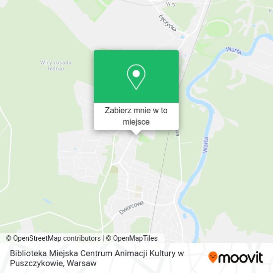 Mapa Biblioteka Miejska Centrum Animacji Kultury w Puszczykowie