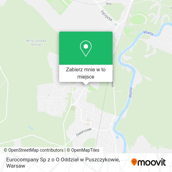 Mapa Eurocompany Sp z o O Oddział w Puszczykowie