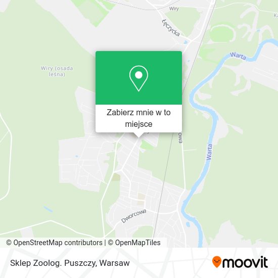 Mapa Sklep Zoolog. Puszczy