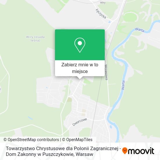 Mapa Towarzystwo Chrystusowe dla Polonii Zagranicznej - Dom Zakonny w Puszczykowie