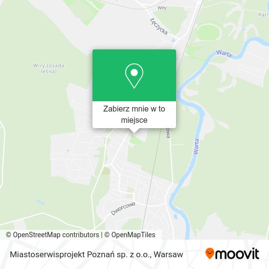 Mapa Miastoserwisprojekt Poznań sp. z o.o.