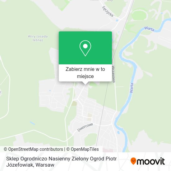 Mapa Sklep Ogrodniczo Nasienny Zielony Ogród Piotr Józefowiak