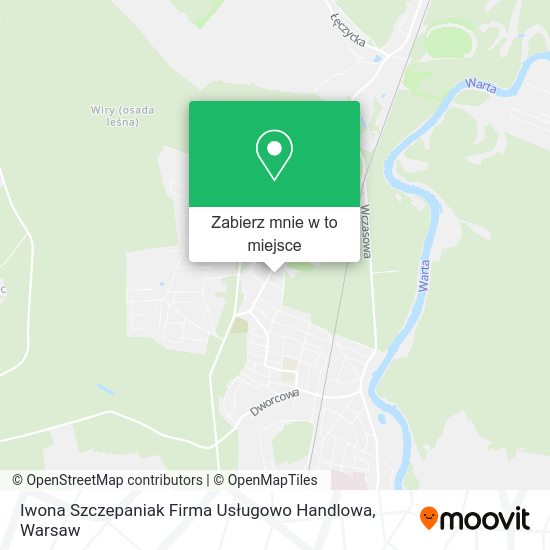 Mapa Iwona Szczepaniak Firma Usługowo Handlowa