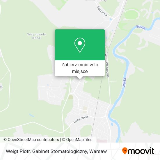 Mapa Weigt Piotr. Gabinet Stomatologiczny