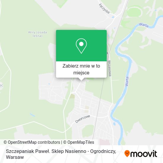 Mapa Szczepaniak Paweł. Sklep Nasienno - Ogrodniczy