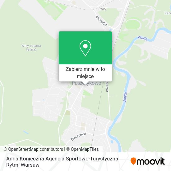 Mapa Anna Konieczna Agencja Sportowo-Turystyczna Rytm