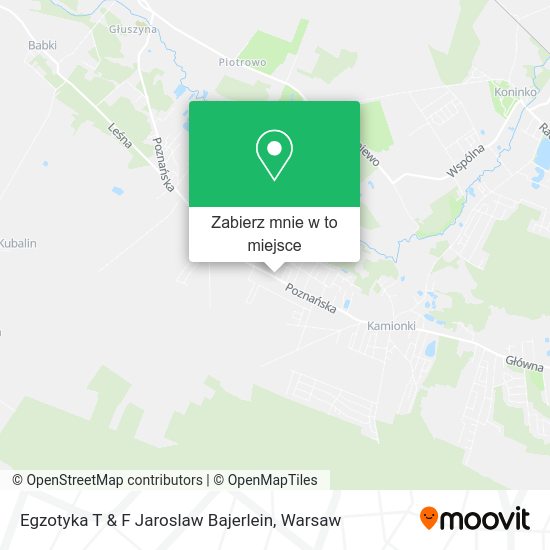 Mapa Egzotyka T & F Jaroslaw Bajerlein