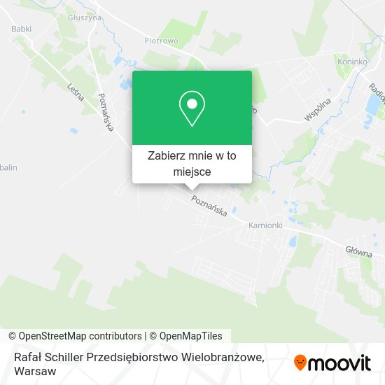 Mapa Rafał Schiller Przedsiębiorstwo Wielobranżowe