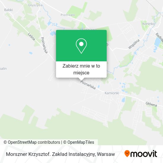 Mapa Morszner Krzysztof. Zakład Instalacyjny