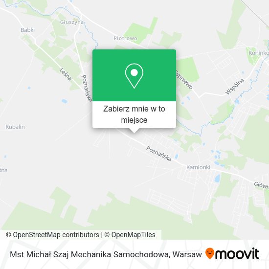 Mapa Mst Michał Szaj Mechanika Samochodowa