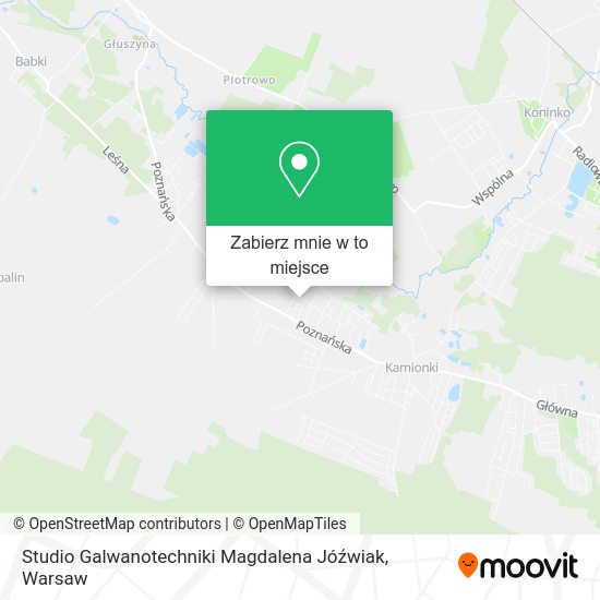 Mapa Studio Galwanotechniki Magdalena Jóźwiak