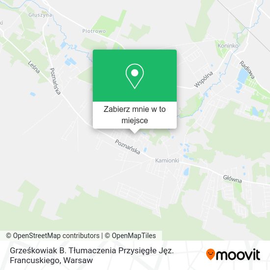 Mapa Grześkowiak B. Tłumaczenia Przysięgłe Jęz. Francuskiego