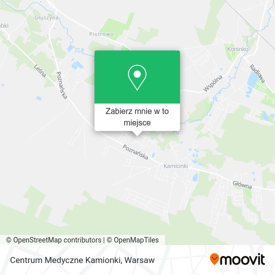 Mapa Centrum Medyczne Kamionki