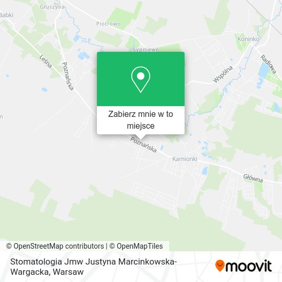 Mapa Stomatologia Jmw Justyna Marcinkowska-Wargacka