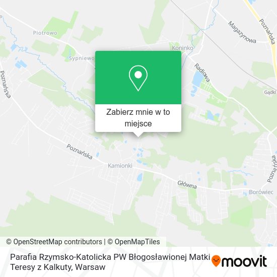 Mapa Parafia Rzymsko-Katolicka PW Błogosławionej Matki Teresy z Kalkuty