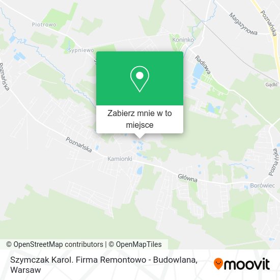 Mapa Szymczak Karol. Firma Remontowo - Budowlana