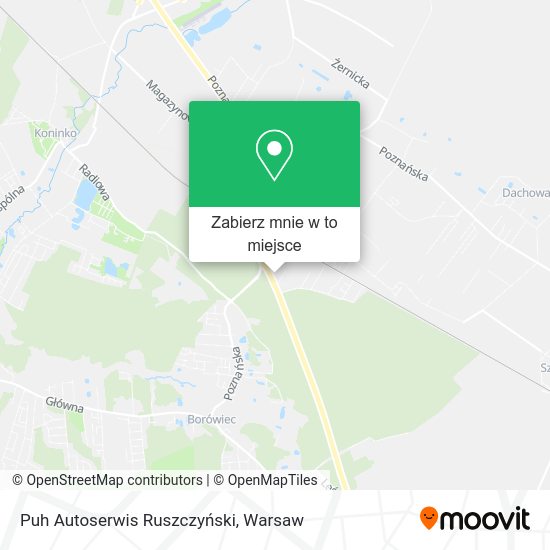 Mapa Puh Autoserwis Ruszczyński