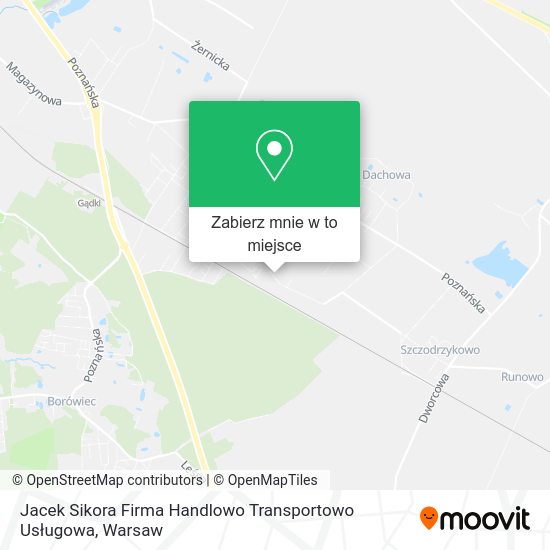 Mapa Jacek Sikora Firma Handlowo Transportowo Usługowa