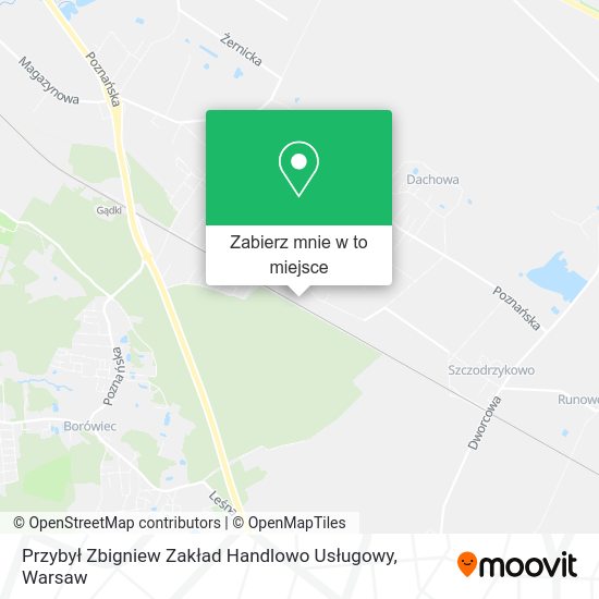 Mapa Przybył Zbigniew Zakład Handlowo Usługowy