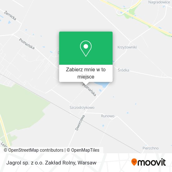 Mapa Jagrol sp. z o.o. Zakład Rolny