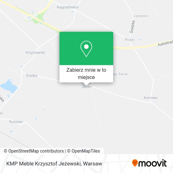 Mapa KMP Meble Krzysztof Jeżewski