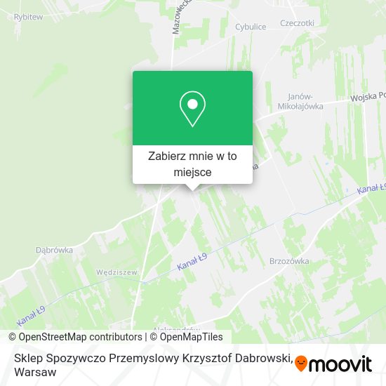 Mapa Sklep Spozywczo Przemyslowy Krzysztof Dabrowski