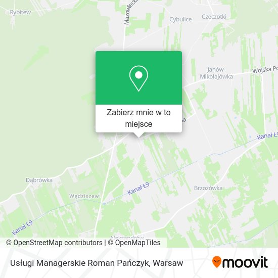 Mapa Usługi Managerskie Roman Pańczyk