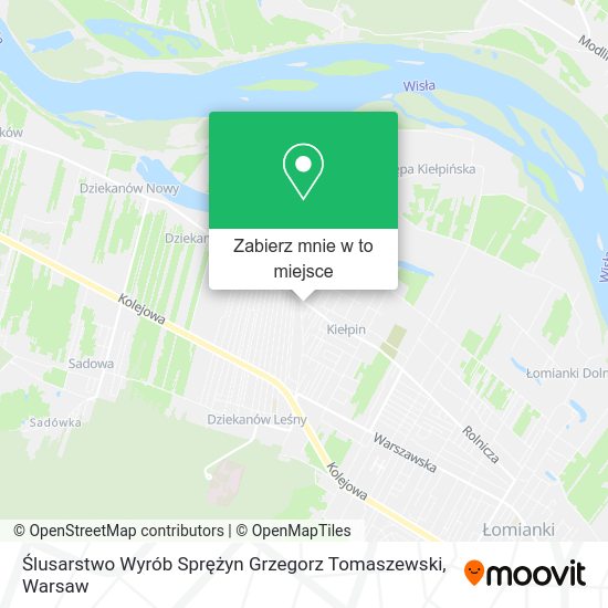 Mapa Ślusarstwo Wyrób Sprężyn Grzegorz Tomaszewski