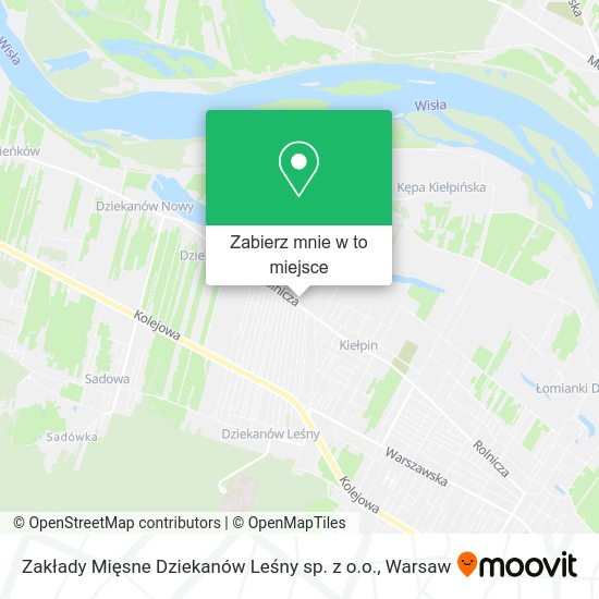 Mapa Zakłady Mięsne Dziekanów Leśny sp. z o.o.