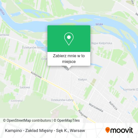 Mapa Kampino - Zakład Mięsny - Sęk K.