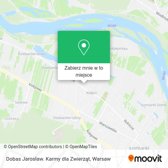 Mapa Dobas Jarosław. Karmy dla Zwierząt