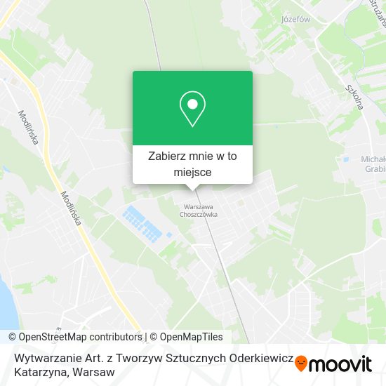 Mapa Wytwarzanie Art. z Tworzyw Sztucznych Oderkiewicz Katarzyna