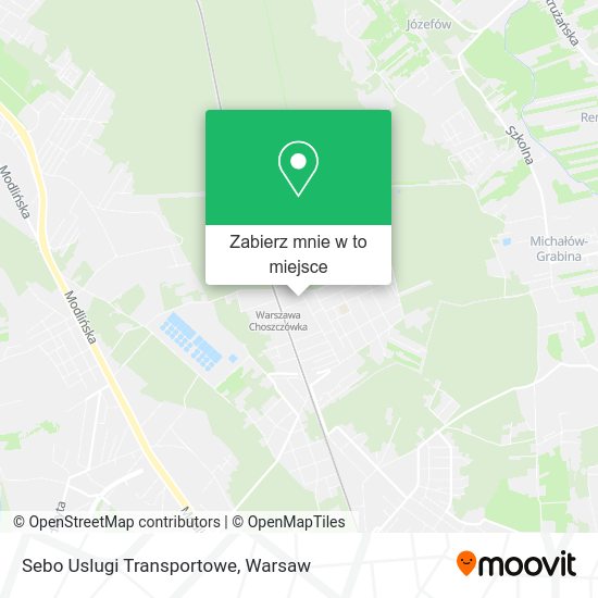 Mapa Sebo Uslugi Transportowe