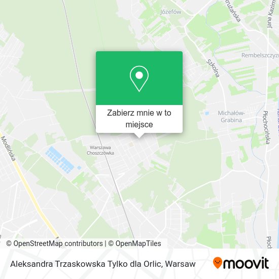 Mapa Aleksandra Trzaskowska Tylko dla Orlic