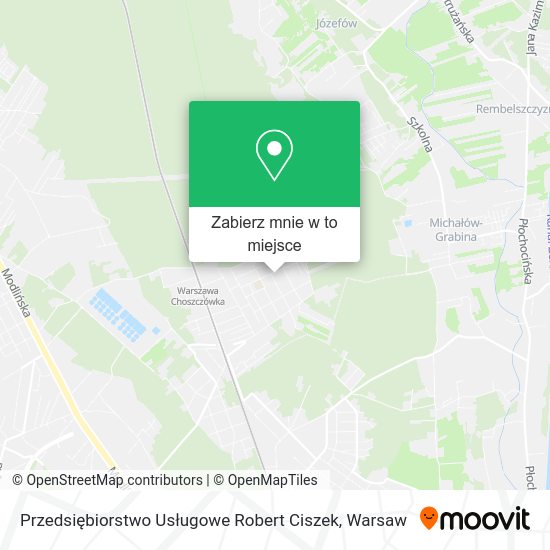 Mapa Przedsiębiorstwo Usługowe Robert Ciszek