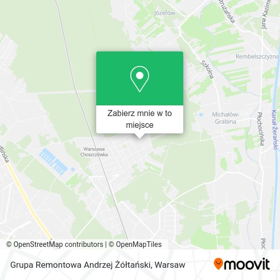 Mapa Grupa Remontowa Andrzej Żółtański