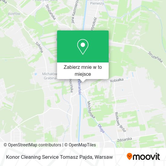 Mapa Konor Cleaning Service Tomasz Pajda