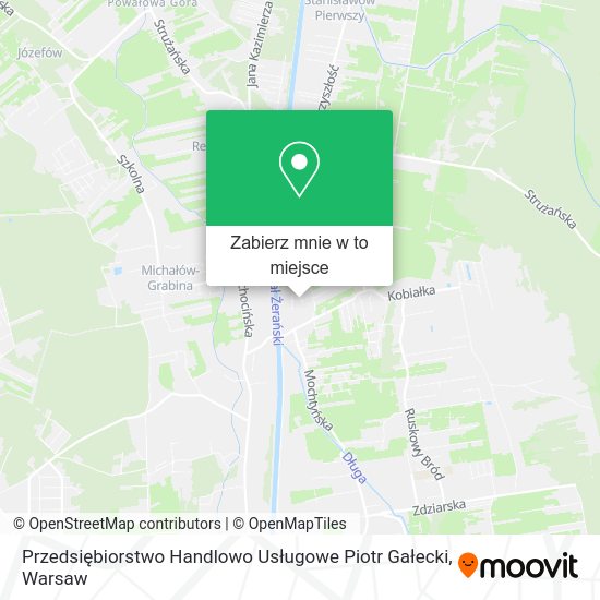 Mapa Przedsiębiorstwo Handlowo Usługowe Piotr Gałecki