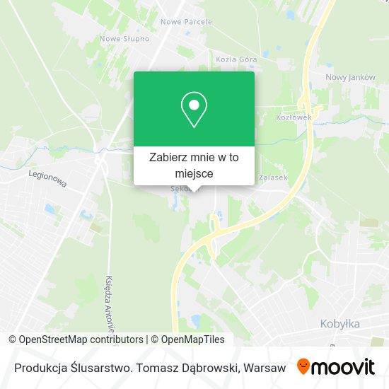 Mapa Produkcja Ślusarstwo. Tomasz Dąbrowski