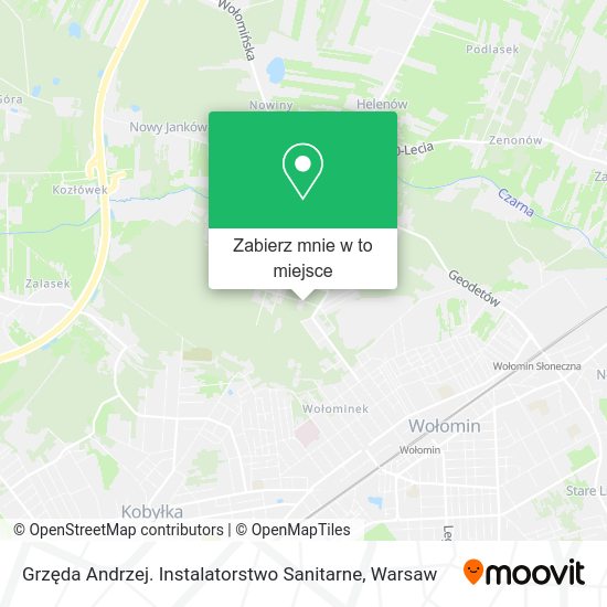 Mapa Grzęda Andrzej. Instalatorstwo Sanitarne