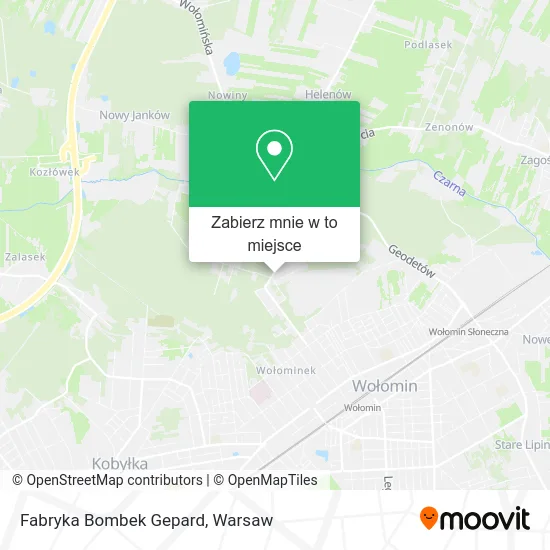 Mapa Fabryka Bombek Gepard