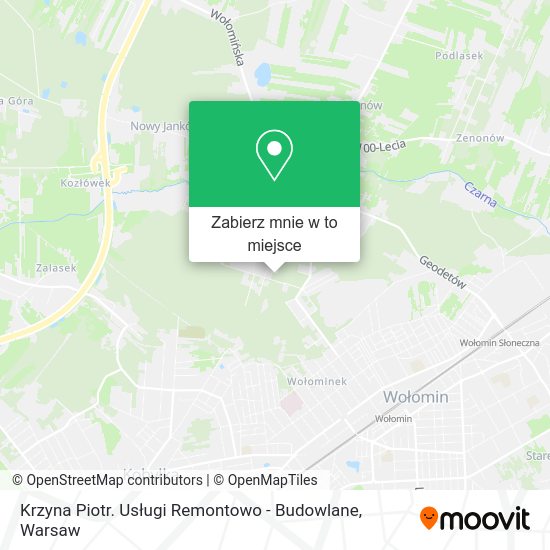 Mapa Krzyna Piotr. Usługi Remontowo - Budowlane