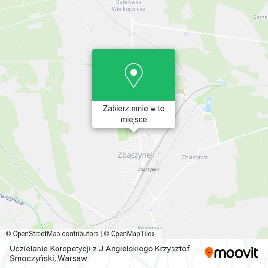 Mapa Udzielanie Korepetycji z J Angielskiego Krzysztof Smoczyński