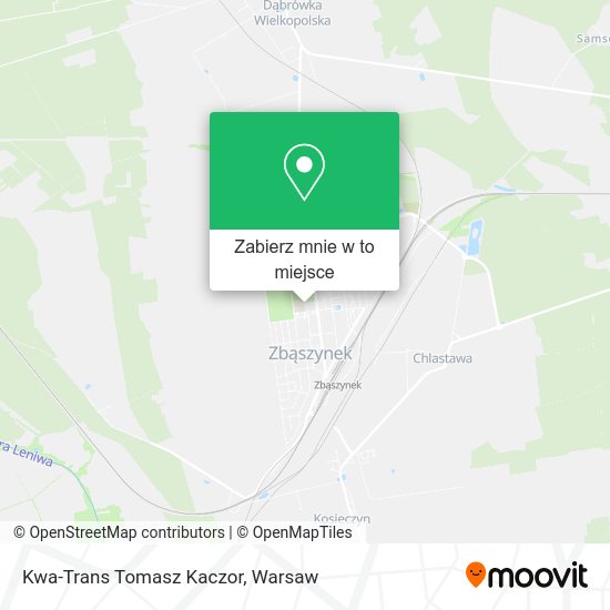 Mapa Kwa-Trans Tomasz Kaczor