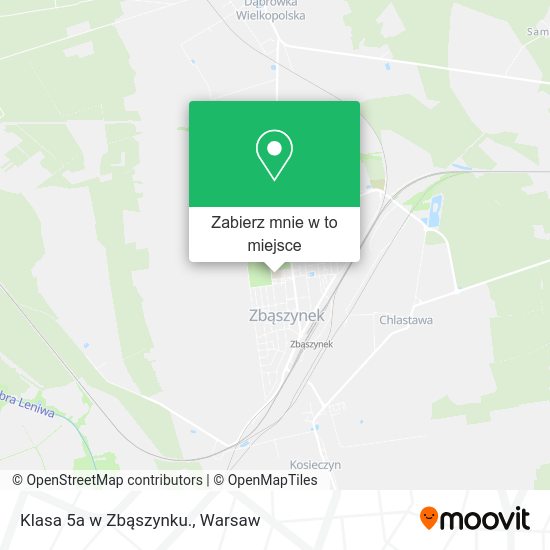 Mapa Klasa 5a w Zbąszynku.