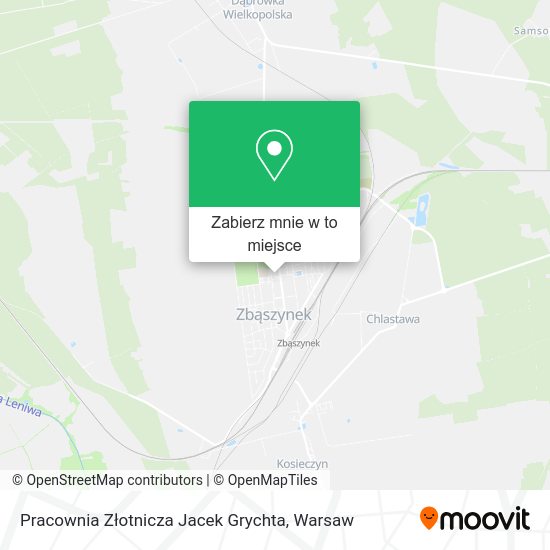 Mapa Pracownia Złotnicza Jacek Grychta