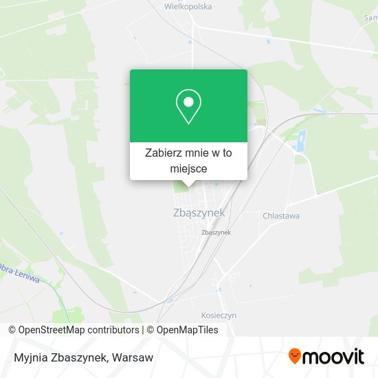 Mapa Myjnia Zbaszynek