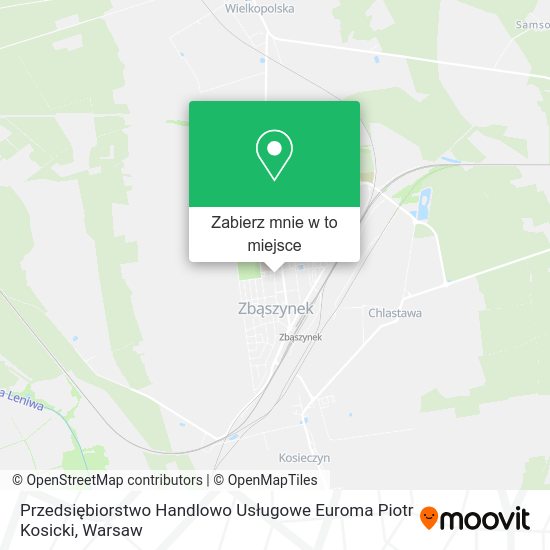 Mapa Przedsiębiorstwo Handlowo Usługowe Euroma Piotr Kosicki