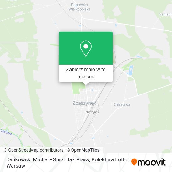 Mapa Dyńkowski Michał - Sprzedaż Prasy, Kolektura Lotto